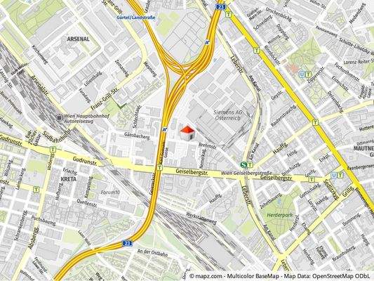 Geolyzer Kartenausschnitt