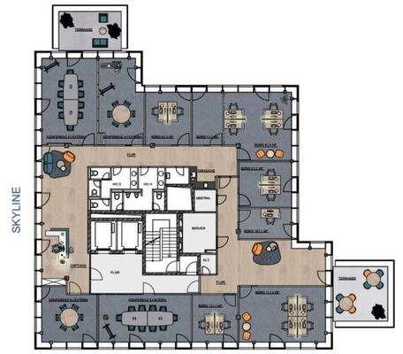 Grundriss 5OG Musterplanung