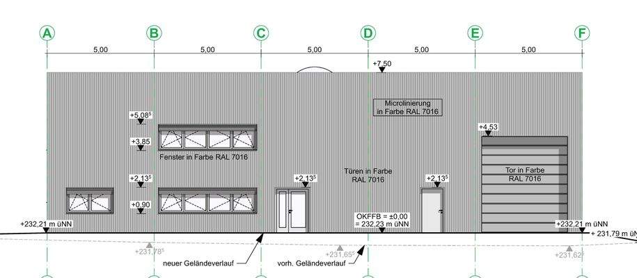Ansicht Lagerhalle Bueti