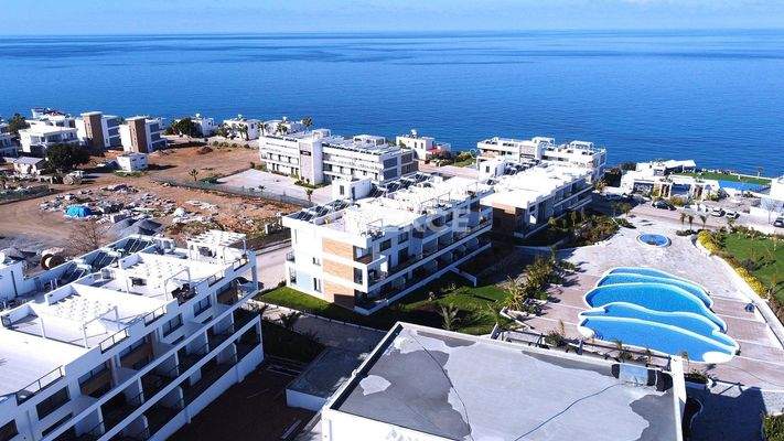 Apartments with Unblocked Sea and Mountain Views in Girne