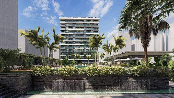 Seafront Real Estate with Views in a Complex in Alanya