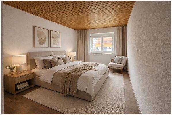 Visualisierung Schlafzimmer - Wohnung Obergeschoss