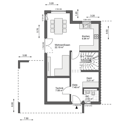 Grundriss EG