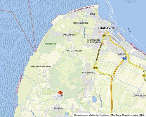 Geolyzer Kartenausschnitt