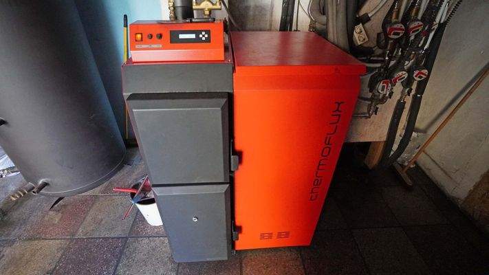 Es wird ökologisch mit Holzpellets geheizt