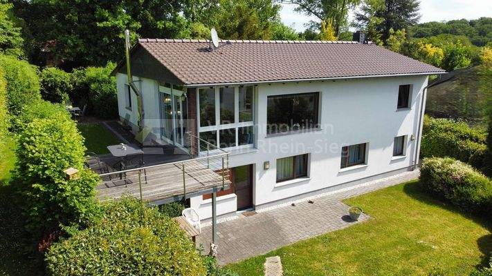 Luftaufnahme Haus / Terrasse