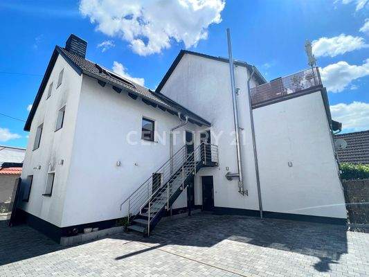 Komplettansicht des Hauses