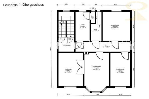 Grundriss 1. Obergeschoss