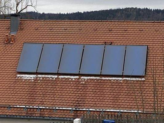 6 Kollektoren für Brauchwasser