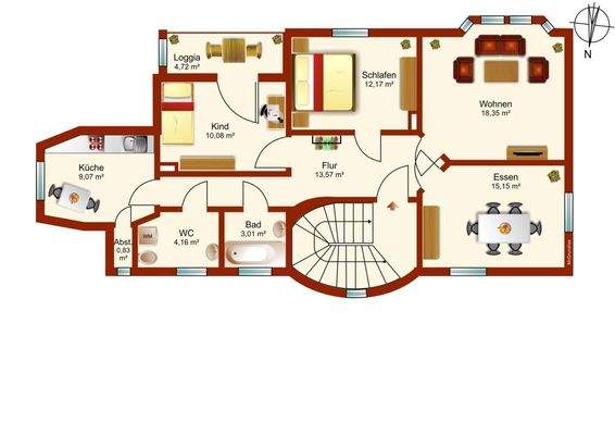 Grundriss I. Obergeschoss