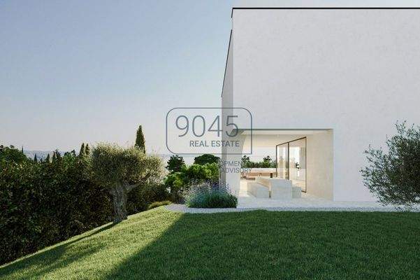 Moderne Neubauvilla mit Infinity-Pool und Seeblick in privilegierter Lage von Garda