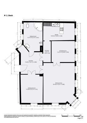 Rinnengasse 2  OG  Grundriss