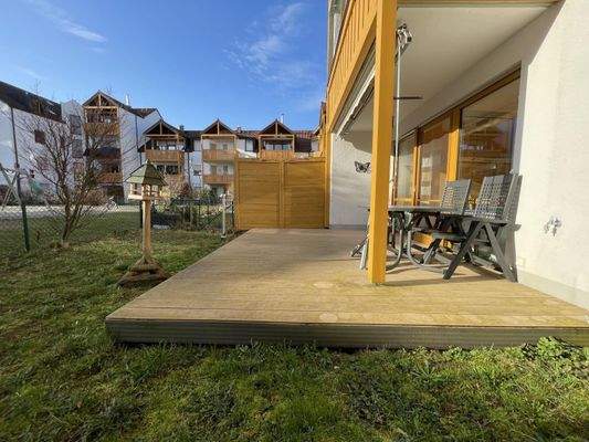 vergrößerte Terrasse