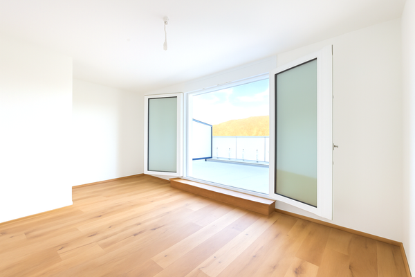 Schlafzimmr 1 mit Zugang Terrasse