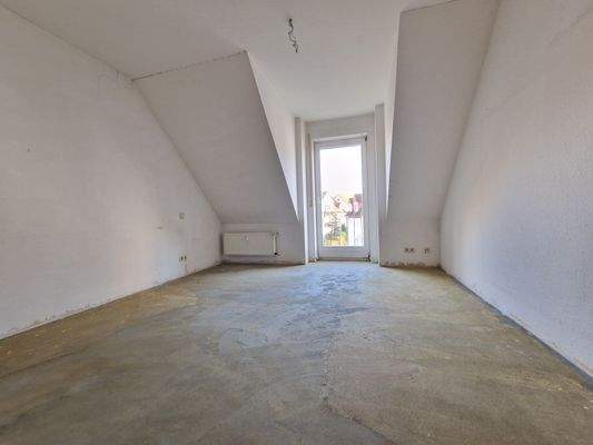 Schlafzimmer mit französischem Balkon