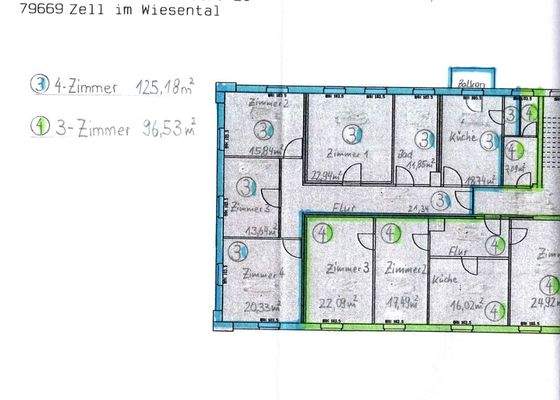 Grundriss Wohnung Nr. 3