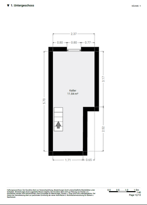 Grundriss Keller