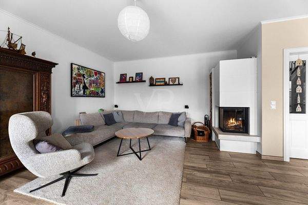 Kaminecke mit Sitzlounge