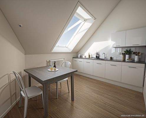 Küche virtuell eingerichtet