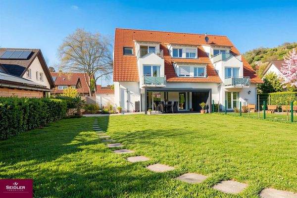 Blickrichtung Garten-Maisonettewohnung