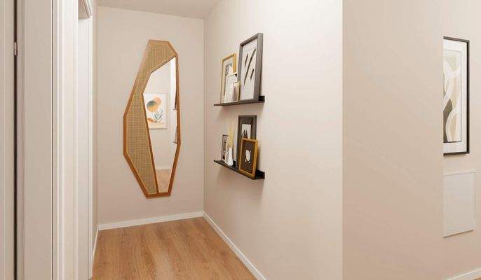 Flur in der Maisonettewohnung