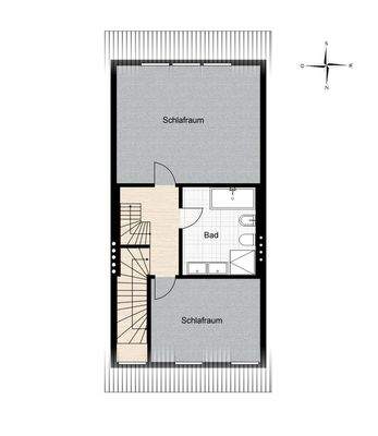 Obergeschoss (Grundriss nicht maßstabsgerecht)