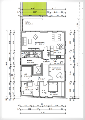 Grundriss Wohnung 2