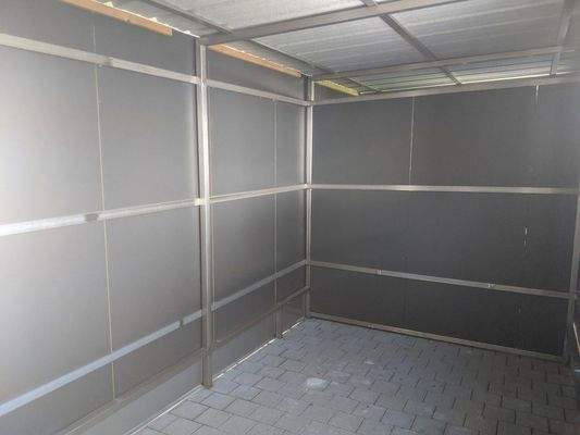 Fahrrad Schuppen von innen