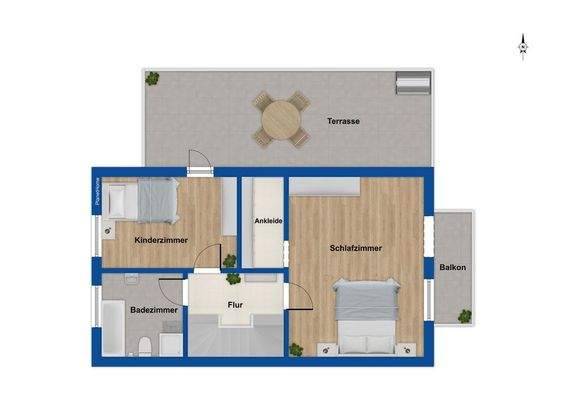 Grundriss Obergeschoss