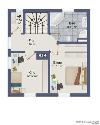 Grundriss Obergeschoss