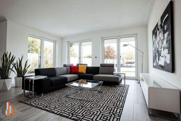 Wohnbereich Erdgeschoss - (KI generiert)