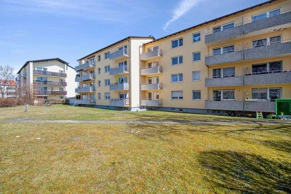 Rückansicht vom Gebäude