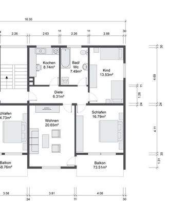 Grundriss zur Veranschaulichung