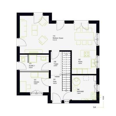 Grundriss Untergeschoss