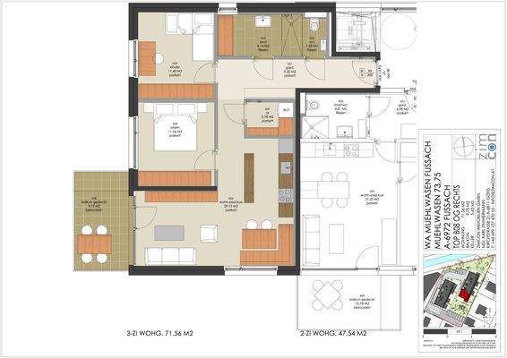 WA MUEHLWASEN 73 75 FUSSACH ZIMCON TOPPLAN TOP B08