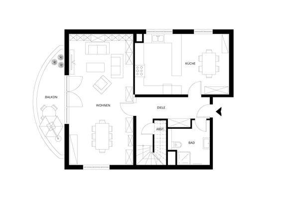 2D-Grundriss - 1.Obergeschoss