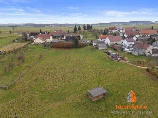 Blick auf die Wiesen & Felder