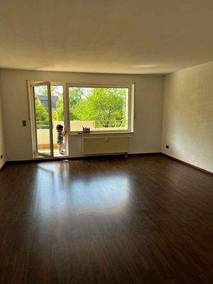 Balkonblick auf das Wohnzimmer