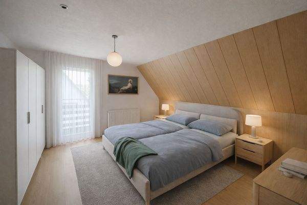 Schlafzimmer DG - KI generiert