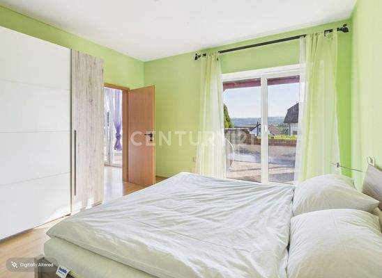 Schlafzimmer ELW mit Ausblick
