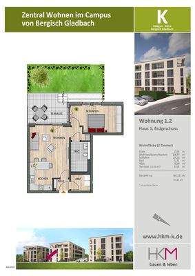 Grundriss mit Flächenangaben