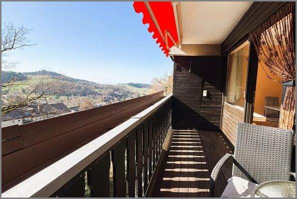 Balkon mit Aussicht
