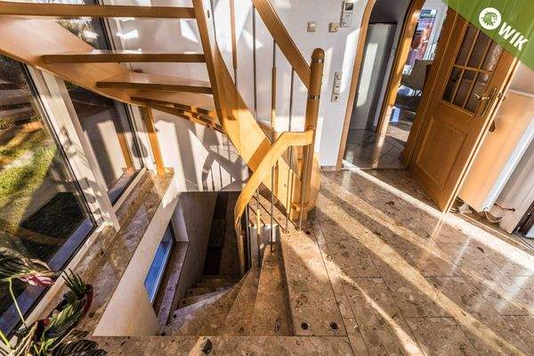 gewendelter Aufgang...