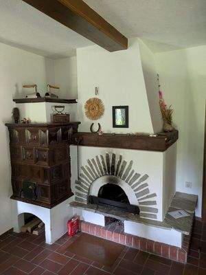 Kachelofen, Kamin Wohnzimmer