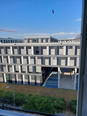 Blick Schlafzimmer zur BASF