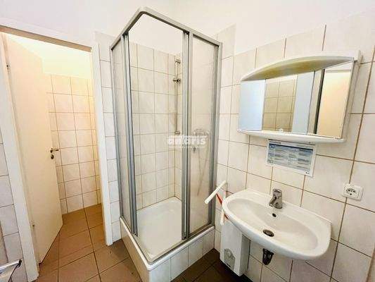 WC-Bereich mit Dusche