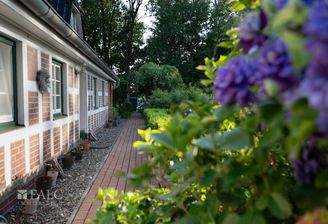 Blick zum Eingang der Ferienwohnung