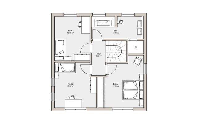 Grundriss Obergeschoss