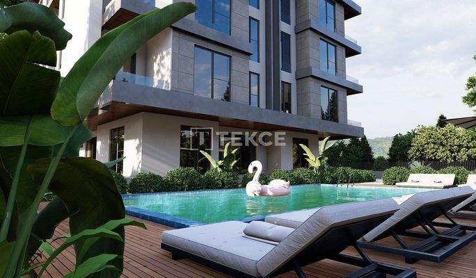 Beachside Apartments in a Complex with Pool in Antalya Konyaaltı