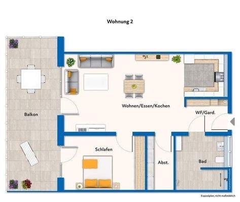 Grundriss Wohnung 2